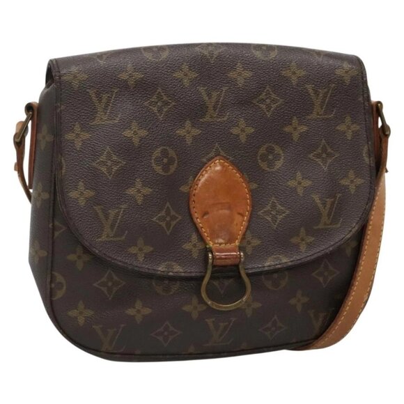 LOUIS VUITTON Monogram Saint Cloud GM Shoulder Bag M51242 LV Auth 142236 - Picture 1 of 16